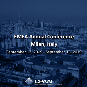 EMEA Annual Conference – Milan, Italy September 12, 2019 – September 15, 2019