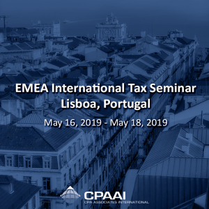 EMEA International Tax Seminar – #Lisboa, #Portugal May 16, 2019 – May 18, 2019
