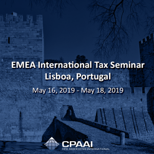 EMEA International Tax Seminar – #Lisboa, #Portugal May 16, 2019 – May 18, 2019