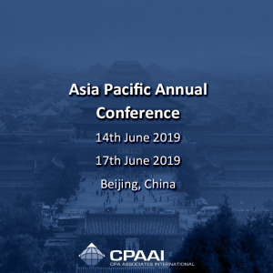 #Asia Pacific Annual Conference Conference 14th June 2019 17th June 2019 Pekín